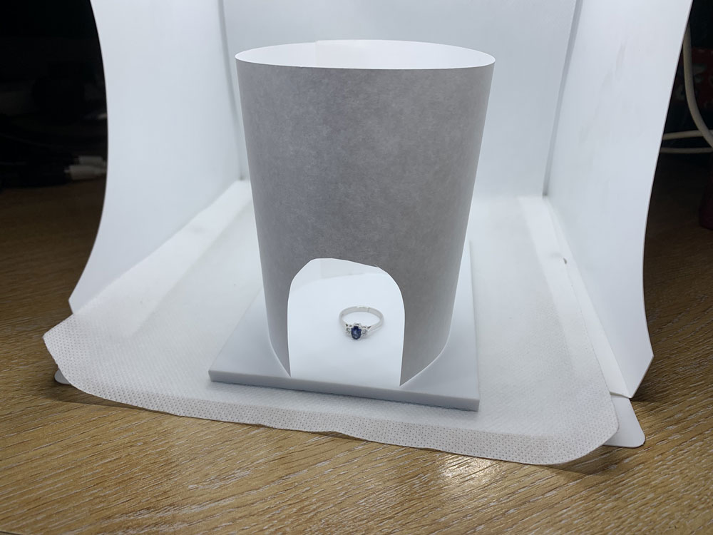 Jewellery photography setup