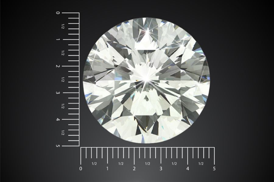 Diamond weight estimation calculator