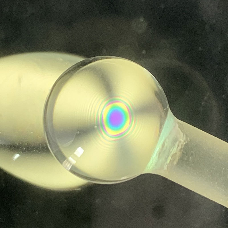 Bullseye interference figure in Quartz
